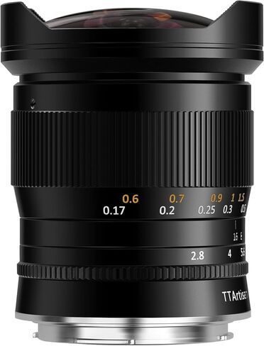 TTARTISAN 11mm F2.8 Sliver Fisheye E Mount، عدسة يدوية كاملة الإطار واسعة للغاية لسوني E-Mount A7II A5100 Nex-5t A7III A7RIV A7IV A6100 A6700 (E-Mount، فضي) in Kuwait