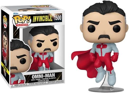 POP TV: Invincible - Omni-Man Funko Vinyl Figure (Bundled with Compatible Box Protector Case), Multicolored, 3.75 inches in Saudi Arabia
