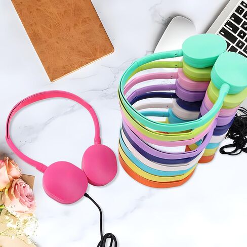 Kids Headphones Bulk 50 Pack for Classroom School Wholesale Earphones Class Set for Students Teens Children and Adult (Black Color) in Saudi Arabia