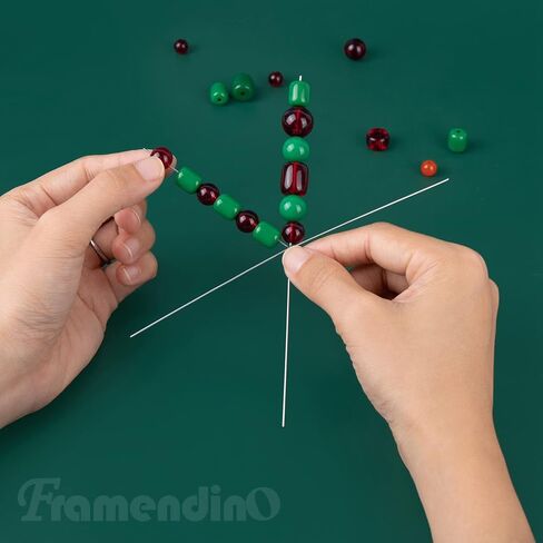 Framendino, 24 Pack Christmas Snowflake Metal Wires Bead Wire for DIY Project Ornaments in Saudi Arabia