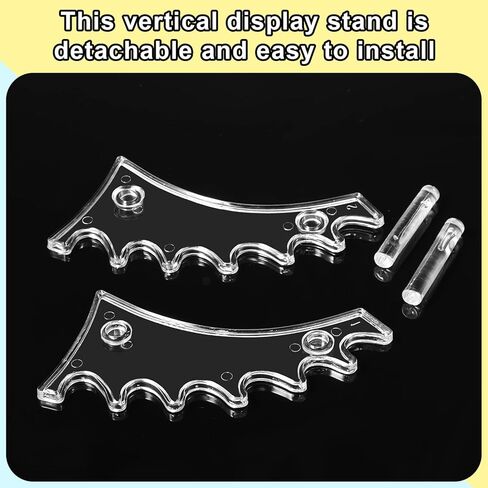 10 قطع من حامل القلم البلاستيكي، 6 فتحات، حامل عرض القلم، حامل قلم الحواجب، حامل فرشاة المكياج، حامل فرشاة عرض القلم الأفقي، منظم رف الفرشاة للاستخدام المنزلي والمدرسة والمكتب (شفاف) in Kuwait