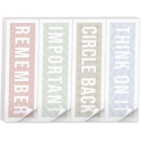Gotcha Covered Notebooks Floral Page Marker Assortment/Set Of 2 Sticky Tab Designs / 1" x 2.875" Multiuse Sticky Note Tabs / 200 Tabs Per Pad/Made In USA
