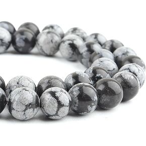 Natural Stone Beads Gemstone Beads for Jewelry Making - Crystal Beads for Bracelets, 6mm Beads Round Beads(58-60pcs, 6mm, Coffee Stripe Agate)