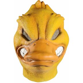 Xiao Chou Ri Ji Halloween Costum Party Cosplay Animal Latex Mask Funny Duck Adult Head Cover (Yellow)