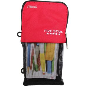 Mead Five Star Stand and Store Self Standing Pencil Pouch, Colors May Vary