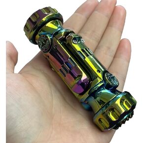 Novelty Deformation Fidget Toy with Launch Function Alloy EDC Fidget Spinner Creative Anti-Anxiety Toy Office Toy for Keep Focus & Relief Stress (Classic Black)