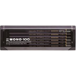 Tombow MONO-100F Premium Pencil, F MONO 100 (High Density Structure with Ultra Fine Particles), Drafting, Drawing, Dozen