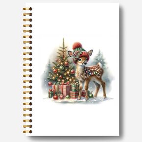 دفتر ملاحظات الرنة لشجرة عيد الميلاد، مجلة عيد الميلاد، هدايا الغزلان، هدايا مكتب عيد الميلاد لزملاء العمل، دفتر تكوين عيد الميلاد، لوازم مكتب عيد الميلاد، دفتر حلزوني 5.5x8.3 بوصة in Kuwait