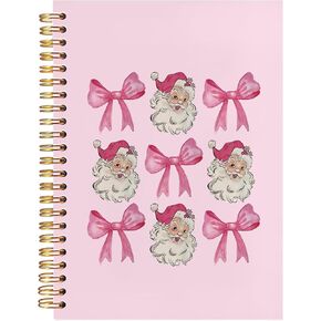 BearCake Green and Red Christmas Notebook,Christmas Journal, Cute Notebook Gifts for Christmas,Christmas Notebook Journal,Believe in The Magic of Christmas Hardcover Spiral Notebook 5.5x8.3