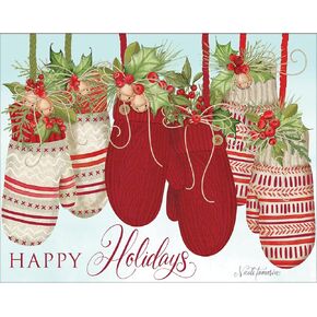 LANG Snow And Cocoa Boxed Christmas Cards (1004923) - 18 Festive Holiday Greeting Cards with Envelopes