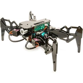 Adeept DarkPaw Bionic Quadruped Spider Robot Kit Compatible with Raspberry Pi 4 3 Model B+/B, STEM Crawling Robot, OpenCV, Self-stabilizing Based on MPU6050 Gyro Sensor, RPi Robot with PDF Manual