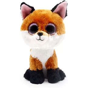 Beanie Baby Brown White Slick Fox Animal Plush (6inch)