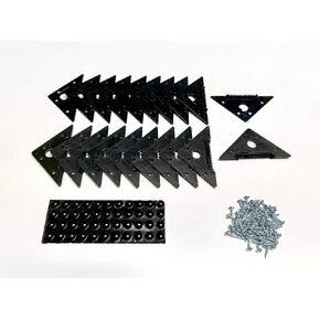 Heavy Duty Sawtooth WallHugger Hanger for Wooden Picture/Canvas Frames, Signs and Posters ,20 PCs.,(10 Pairs) Fully Adjustable, (No More Wires), Made in USA