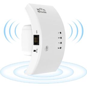 WR02 WiFi Range Extender for Home | 300Mbps, 1500 SQ FT Coverage, Upto 20 Devices | 2.4GHz Single Band WiFi Extender with 1 Ethernet Ports | Plug & Play WiFi Booster |Router & Access Point Mode