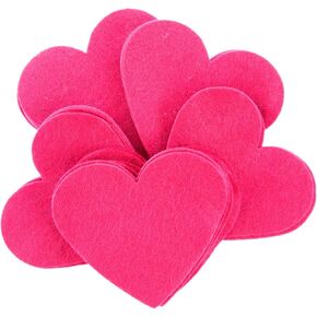 Playfully Ever After 1 inch Stiff Felt Hearts 200pc - Pink
