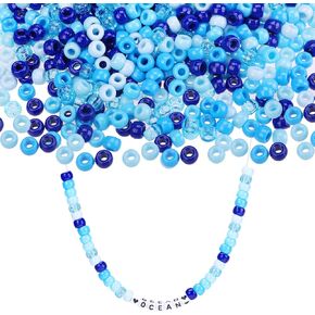4th of July Beaded Ornament,1000 Pcs Pony Beads Plastic Craft Beads for Independence Day Party Friendship Bracelet Necklace Making Crafts
