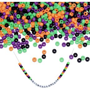 1000 Pcs Christmas Pony Beads Assorted Opaque Round Craft Beads for Xmas Home Decor Party Friendship Bracelets Necklace Making DIY Crafts