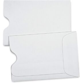 Guardian Premium Gift Card Sleeves, Pack of 500 Blank Thick Key Card Sleeves - Use as Credit Card Sleeves or Hotel Key Card Envelopes, 2 ⅜ Inches x 3 ½ Inches, White