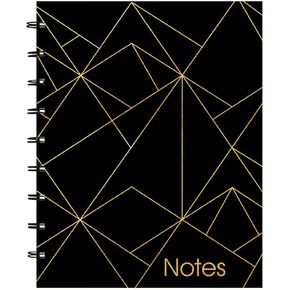Blueline MiracleBind Notebook, Gold Collection, Black, Small, 9 1/4 x 7 1/4 inches (AF3000.02)