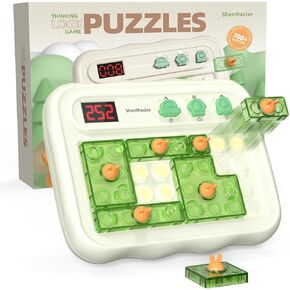 Brain Teaser Toys for Kids,Super Blocks 3 in 1 Pattern Blocks Matching Puzzle Games,Educational Stocking Stuffers for Kids 5+,Travel Games for Road Trips