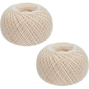 FREEBLOSS 300m Sashiko Thread 100% Cotton Embroidery Flosses White Hand Embroidery Thread 4 Strands Sashiko Quilting Thread for Sewing Needlework