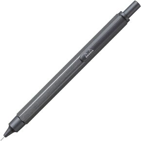Rhodia SCRIPT cf9373 Mechanical Pencil, 0.5mm, Hex Shaft, Aluminum Body, Hairline Finish, titanium, 1 Count (Pack of 1)