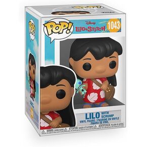 Pop Disney: Lilo and Stitch - Lilo with Scrump Vinyl Figure Collectibles Bundle with Compatible Funko Box Protector