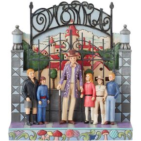 Enesco Willy Wonka and The Chocolate Factory by Jim Shore Children Standing by Gate Figurine, 8.25 Inch, Multicolor