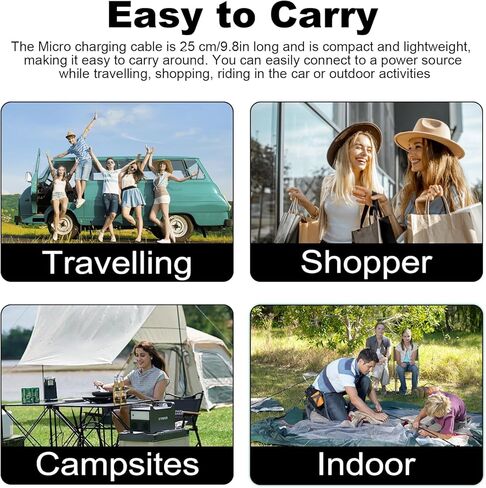 كابل شحن USB صغير بطول 10 أقدام، سلك شاحن سريع متوافق مع قارئات Kindle الإلكترونية القديمة، Paperwhite، Oasis و2020 وأقدم أجهزة Kindle & Fire اللوحية (ليس لـ 2021 وأحدث Kindles) in Kuwait