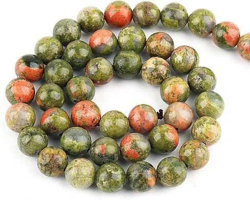 Natural Stone Beads Gemstone Beads for Jewelry Making - Crystal Beads for Bracelets, 6mm Beads Round Beads(58-60pcs, 6mm, Coffee Stripe Agate) in Kuwait