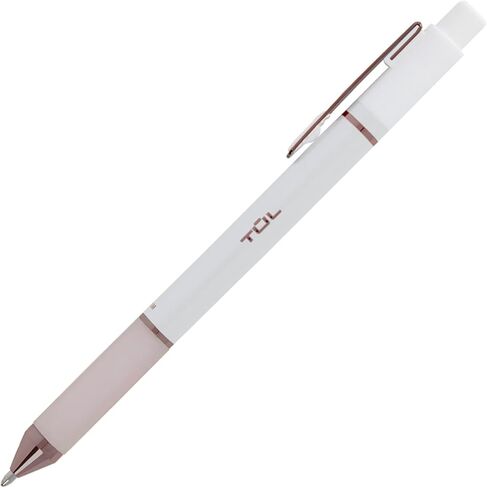 أقلام حبر جاف قابلة للسحب من سلسلة TUL® BP، نقطة رصاصة، 1.0 مم، أسطوانة بيضاء لؤلؤية، حبر أزرق، عبوة من 4 أقلام in Kuwait