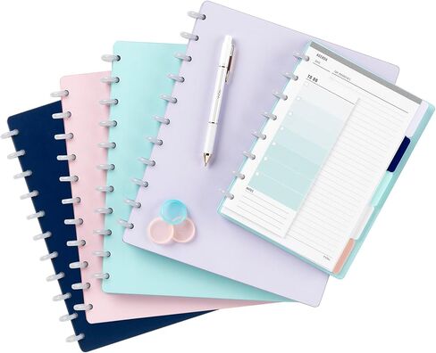 أقلام حبر جاف قابلة للسحب من سلسلة TUL® BP، نقطة رصاصة، 1.0 مم، أسطوانة بيضاء لؤلؤية، حبر أزرق، عبوة من 4 أقلام in Kuwait