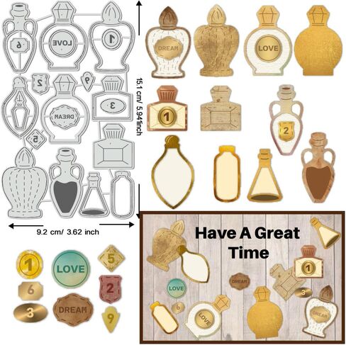 BENECREAT Heart with Letters Cutting Dies, Love Candy Tablets Die Cuts Embossing Stencils for DIY Scrapbooking Photo Album Decorative Embossing Paper Card in Saudi Arabia