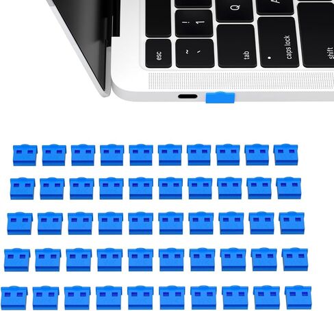50 قطعة غطاء غبار لمنفذ USB من النوع A، سدادة واقية مضادة للغبار متوافقة مع أجهزة الكمبيوتر المحمولة والكمبيوتر المحمول وحاميات المنافذ المضادة للغبار والأوساخ لمنافذ USB أنثى (أصفر) in Kuwait