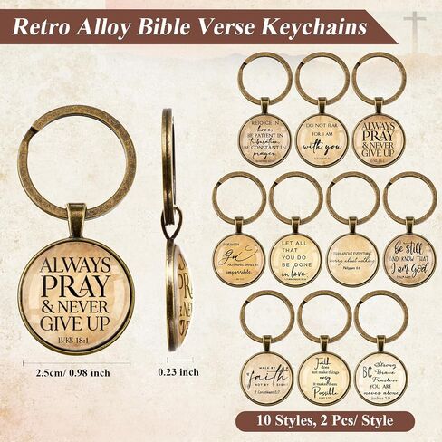 Lincia 20 Sets Christian Gift Bulk 20 Bible Verse Bamboo Pens 20 Church Keychains and 20 Inspirational Bookmarks Christmas Religious Scripture Gifts for Sunday School Church Visitor(Mild Color) in Saudi Arabia