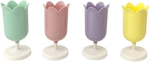 Khakho Tulip Pen Holder for Desk Cute Organizer Desk Organizer Makeup Brush Holder Girl, Ladies (Purple) in Saudi Arabia