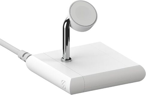 Scosche BL2MDPWT-AP BaseLynx™ 2.0 Vert, 60W USB-C Vertical Charging Station for Multiple Devices, Charger Organizer w/ 3 PD Fast Charge Ports, Modular System Compatible with Apple iPhone & iPad, White in Kuwait