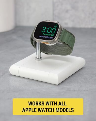 Scosche BL2MDPWT-AP BaseLynx™ 2.0 Vert, 60W USB-C Vertical Charging Station for Multiple Devices, Charger Organizer w/ 3 PD Fast Charge Ports, Modular System Compatible with Apple iPhone & iPad, White in Kuwait