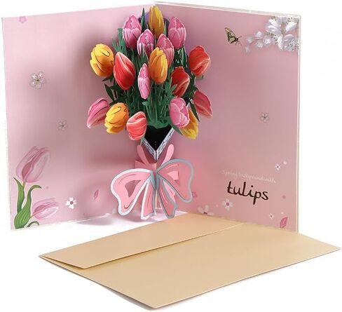 GUAGUA Colorful Butterfly Birthday Card, 3D Greeting Pop up Card with Envelopes for Any Occasion, Birthday Valentines Day Thank You Dazzle Butterfly Greeting Card for Girls Women Friends Gift, Purple in Saudi Arabia