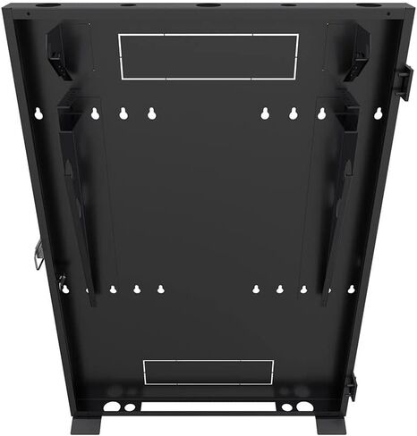 NavePoint 2U Vertical Wall Mount Enclosure, 12.7 inch (325mm) to 15.7 inch (400mm) Depth, Cold-Rolled Steel, Black in Saudi Arabia