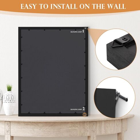 Monthly Whiteboard Calendar & Cork Boards for Walls, 23"x17" Magnetic Dry Erase Board with Black Wood Framed,2in1 White Board Cork Board Combo, Calendar Bulletin Board for Kitchen Planner Memo Office in Saudi Arabia
