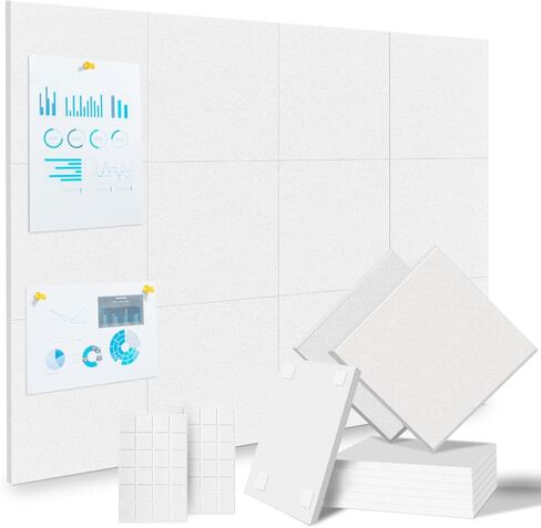 6 Pack Large Cork Board for Wall 36" x 24",Bulletin Board with 30 Safe Removable Adhesive Tabs,36" x 24" DIY Office Supplies Cork Boards for Walls in Office, School & Home-White in Saudi Arabia