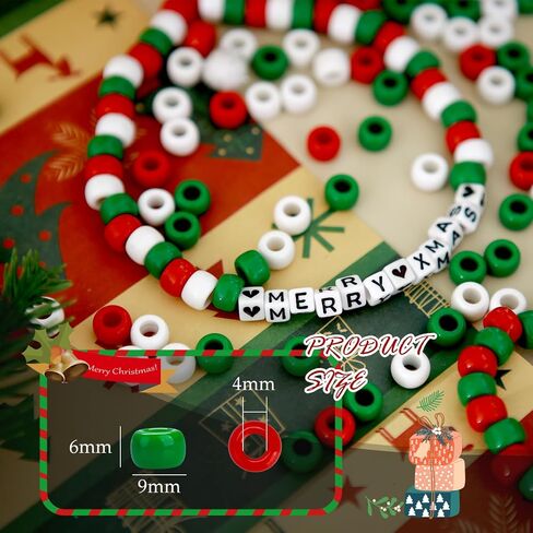 4th of July Beaded Ornament,1000 Pcs Pony Beads Plastic Craft Beads for Independence Day Party Friendship Bracelet Necklace Making Crafts in Kuwait