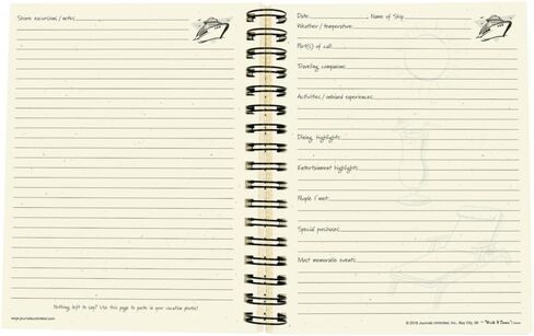 سلسلة Write it Down من Journals Unlimited، وSeries Guided Journal، وBon Voyage! My Cruise Journal، مقاس كامل 7.5 بوصة × 9 بوصة، غطاء صلب من كرافت، صنع في الولايات المتحدة الأمريكية in Saudi Arabia