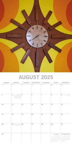 The Gifted Stationary 2025 Square Wall Calendar, Retro, 16-Month Lifestyles Theme Hanging Calendar with 180 Reminder Stickers, Month Planner for Creative Spaces, 12x12 In in Saudi Arabia