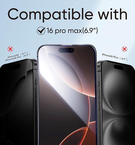 MAGIC JOHN 2 Pack for iPhone 16 (6.1) inch Tempered Glass Screen Protector, Auto Dust-Elimination, Bubble Free, Easy Installation, HD Clear in Kuwait