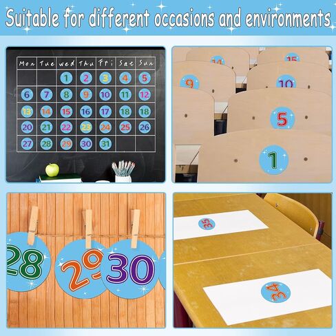 60 PCS Classroom Number Cutouts Bulletin Board Decor, Boho Educational Accent Cards with Number 0-59 and Blank Writable Cutout School Home Wall Decor for Teacher Students in Saudi Arabia