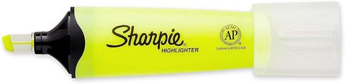 SHARPIE Clear View Chisel Tip Highlighters, Yellow (1897843) in Kuwait