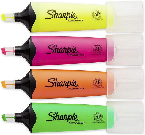 SHARPIE Clear View Chisel Tip Highlighters, Yellow (1897843) in Saudi Arabia