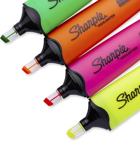 SHARPIE Clear View Chisel Tip Highlighters, Yellow (1897843) in Saudi Arabia
